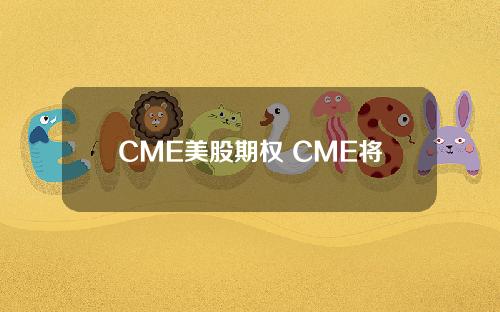 CME美股期权 CME将增加金属周度期权