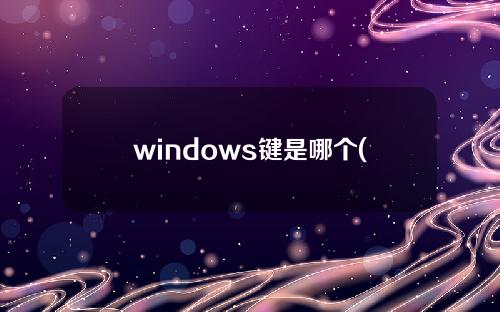 windows键是哪个(mac的windows键是哪个)