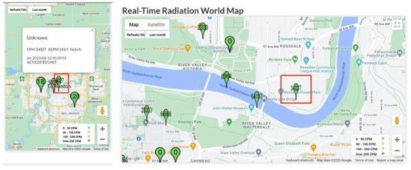 加拿大埃德蒙顿市辐射数据异常？可能有核泄漏发生？