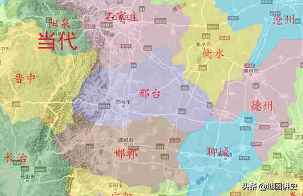 邢台市行政区划史，长期四分五裂，临西由山东来