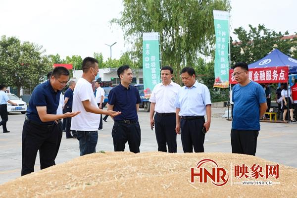 中国农业银行河南省分行党委委员、副行长梁本录到西平县调研