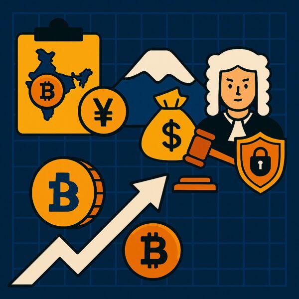 亚洲加密货币动态：印度审查虚拟资产框架，日本推动额外储备金，韩国加强反洗钱规定